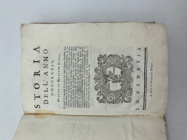 Storia dell'anno MDCCLXXIV divisa in quattro libri